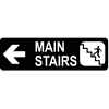 Stairs Left Sign