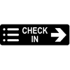 Check-In Right Sign
