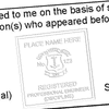 State of Rhode Island Professional Engineer Seal Embosser Impression Example