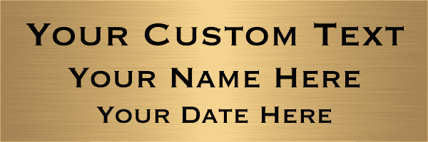 Custom Three Line Brass Sign