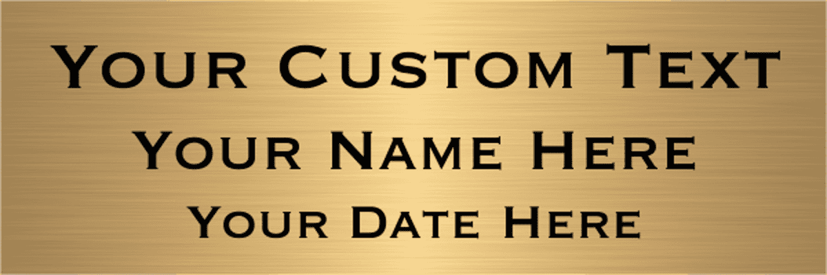 Custom Three Line Brass Sign