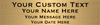 Large 4 Line Custom Brass Sign