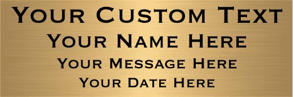 Extra Large 4 Line Custom Brass Sign