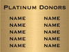 8 Name Brass Plaque