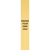 Vertical Engraved Heavy Brass Signs 24" x 4"