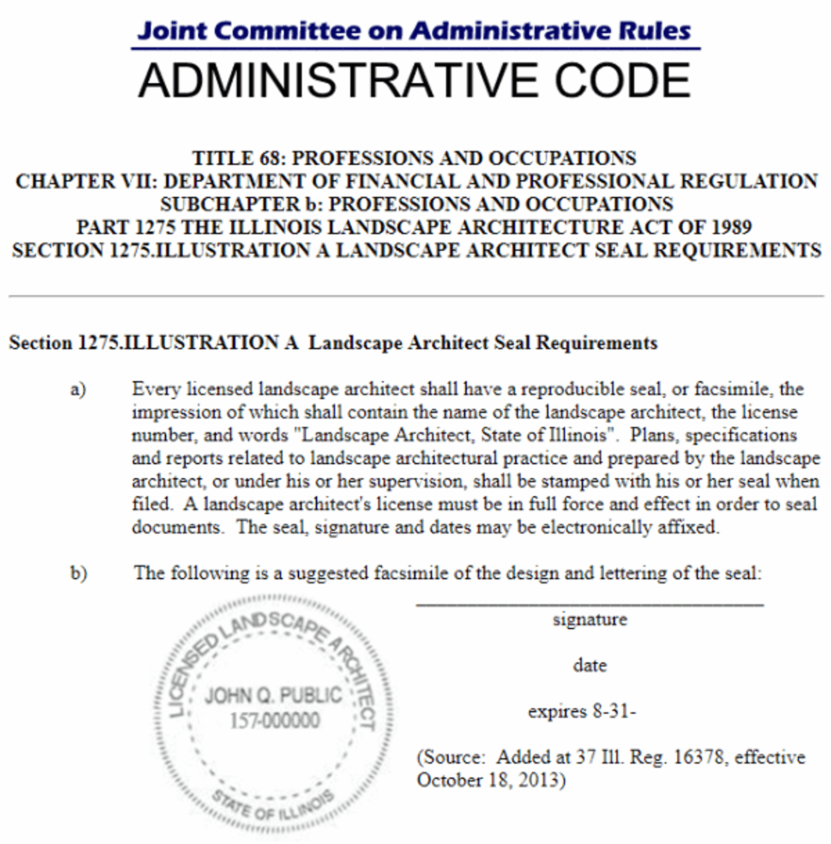 State of Illinois Dept.of Financial & Professional Regulation Statutes