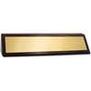 2" x 8 1/2" Genuine Walnut Desk Wedge with Gold Name Plate
