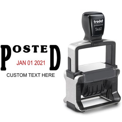 Trodat Professional Posted Date Stamp - alternate view