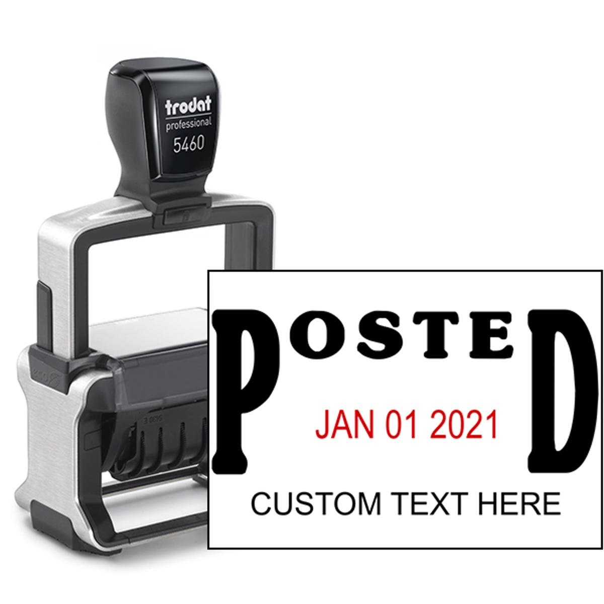  Posted Date Stamp on paper image