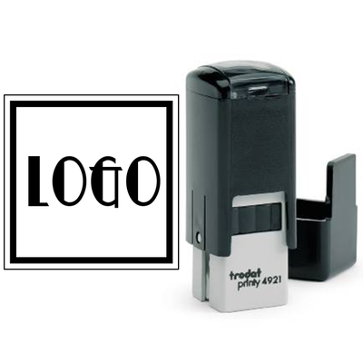 Mini Custom Stamp for Square & Round Logos - alternate view