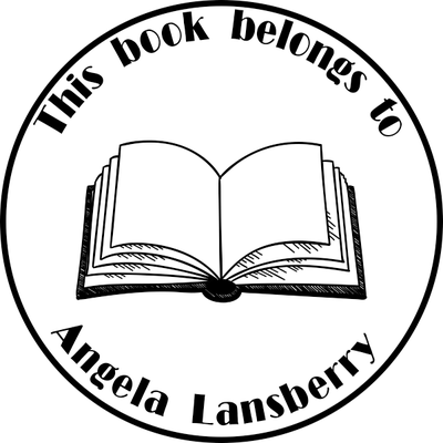 Round Open Book Stamp - alternate view