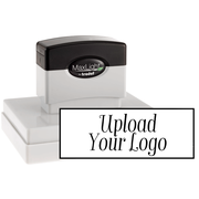 Large 3" x 4" Custom Pre-Inked Rectangular Logo Stamp