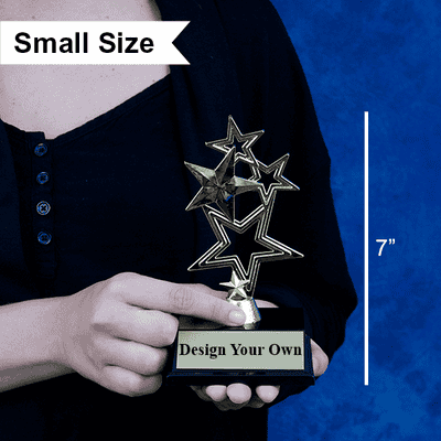 5-Star Gold Award Trophy - alternate view