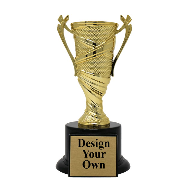 Textured Cup Medium Award Trophy