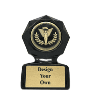 Victory Sculpted Small Black Star Trophy Award