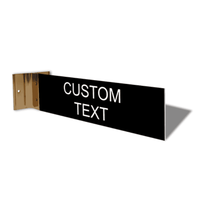 Custom Text Projection Sign | 2" x 8"