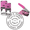 Arkansas Notary Pink - Round Design