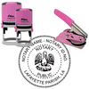 Louisiana Notary Pink - Round Design