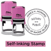 Rhode Island Notary Pink - Round Stamps