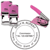 Vermont Notary Pink - Round Design