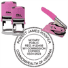Virginia Notary Pink - Round Design