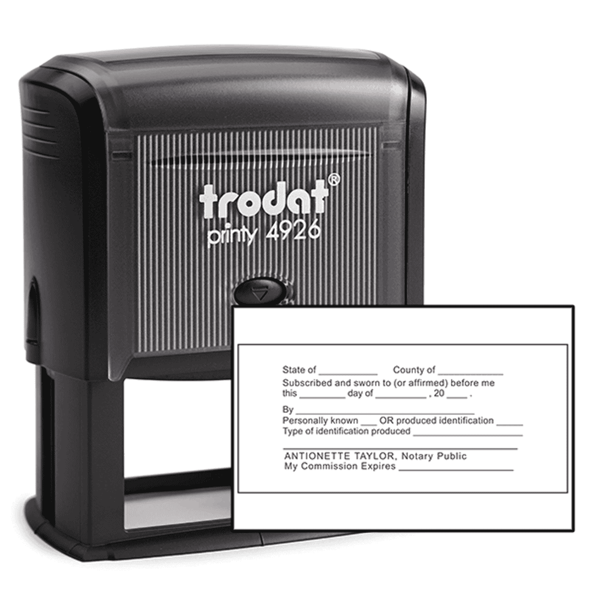 JURAT with Identification Notary Stamp