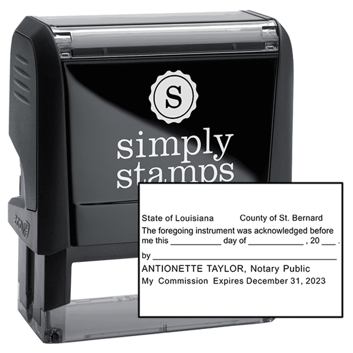 Louisiana Acknowledgment Notary Stamp