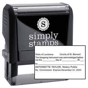 Louisiana Acknowledgment Notary Stamp