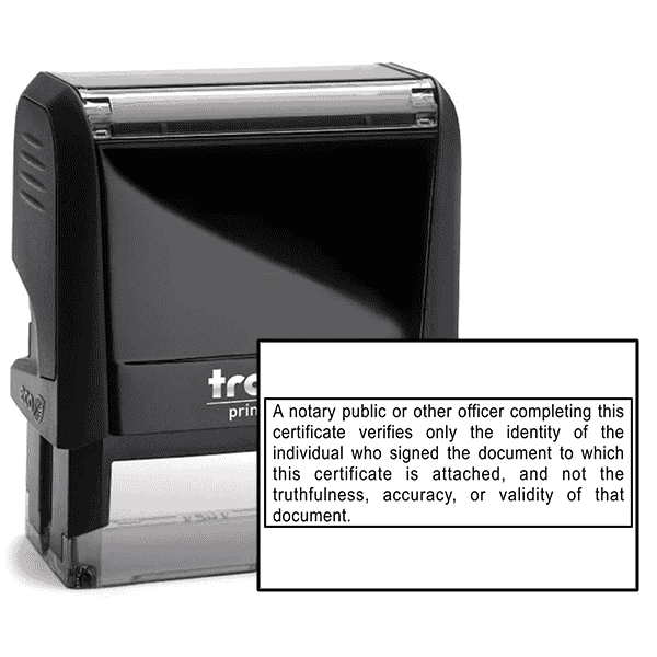 California Notary Disclosure Stamp