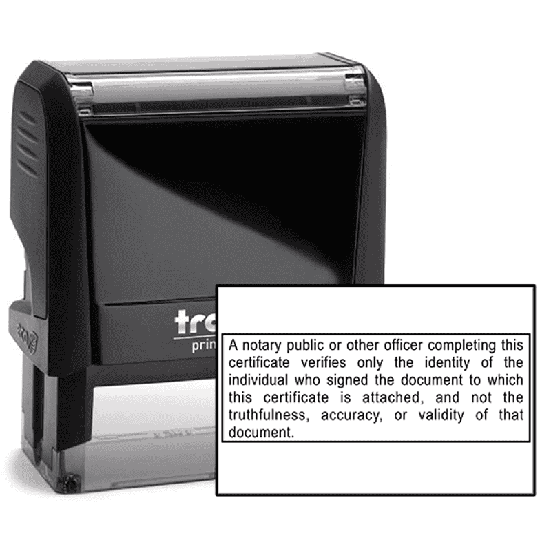 California Notary Disclosure Stamp