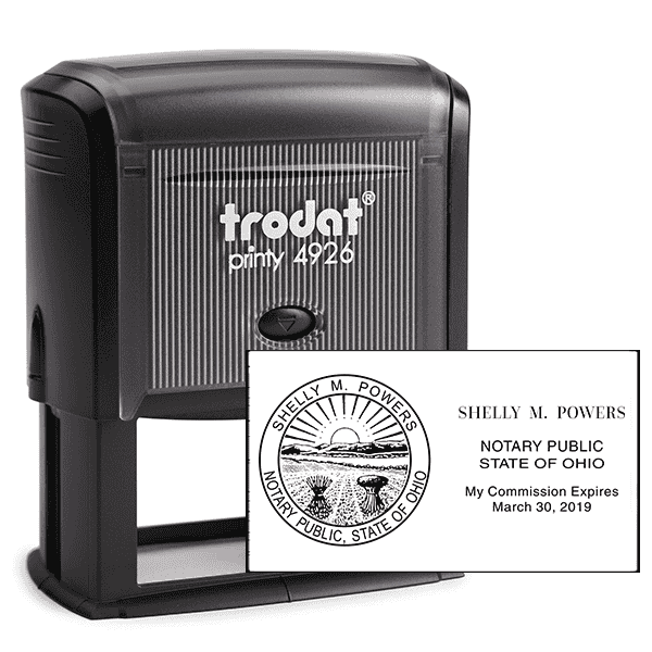 Ohio Rectangle Notary Stamp