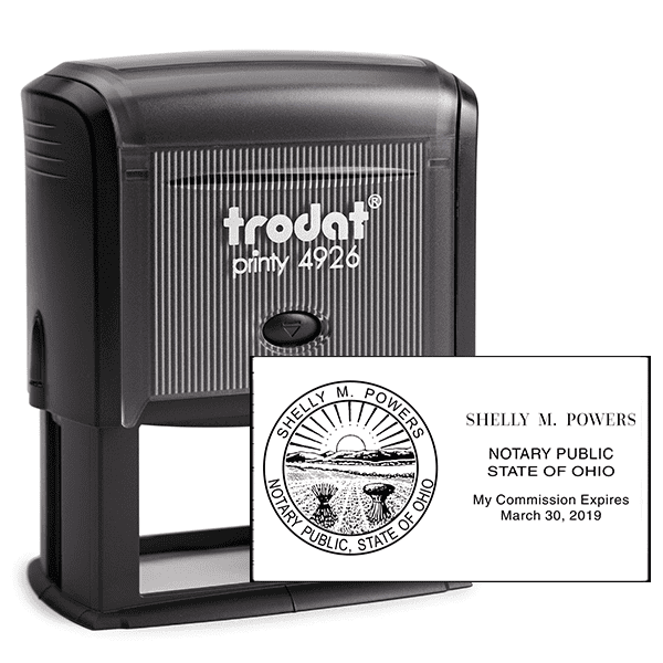 Ohio Rectangle Notary Stamp