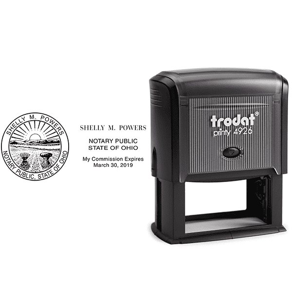 Ohio Rectangle Notary Stamp