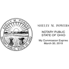 Ohio Notary Stamp - Rectangle Imprint Example
