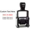 Trodat Dater 5440 with Custom Text Stamp Body and Design