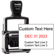 Trodat 5440 Custom Text Dater Stamp