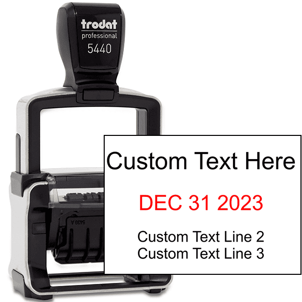 Trodat 5440 Custom Text Dater Stamp
