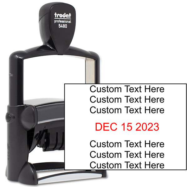 Cosco 5480 Custom Text Dater Stamp