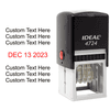 Trodat Dater 4724 with Custom Text Stamp Body and Design