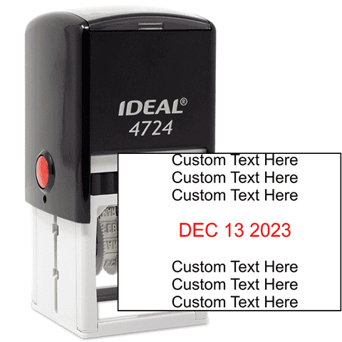 Trodat 4724 Custom Text Dater Stamp