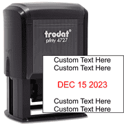 Trodat 4727 Custom Text Dater Stamp