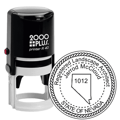 State of Nevada Landscape Architect Seal Stamp