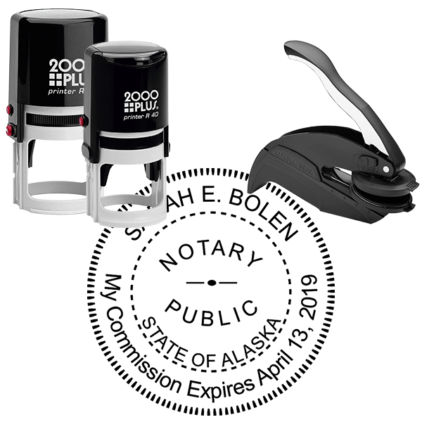 Alaska Notary Round Seal