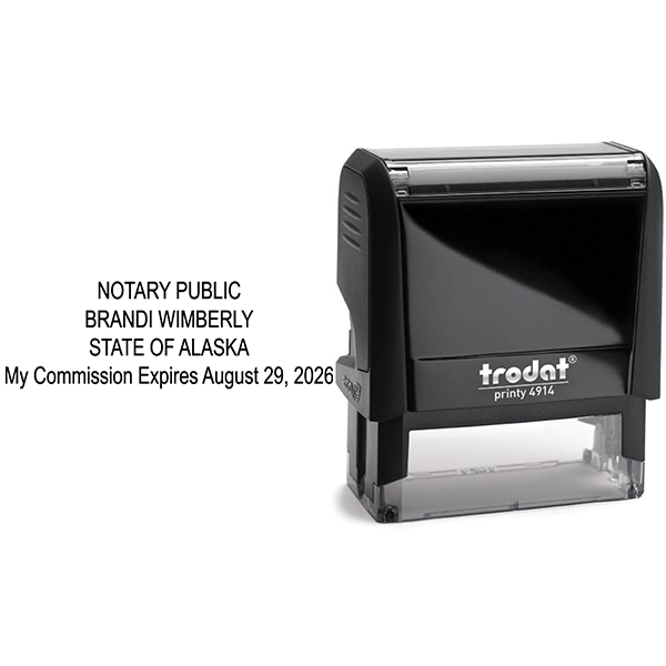 Alaska Notary Rectangle Stamp