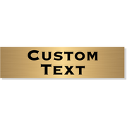 Custom Double Line 2" x 8" Brass Plate