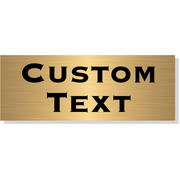 Custom Double Line 3" x 8" Brass Plate