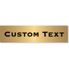 Single Line Custom Text Brass Plate | 3" x 12"