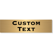 Custom Double Line 3" x 12" Brass Plate