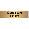 Double Line Custom Text Brass Plate | 3" x 12"