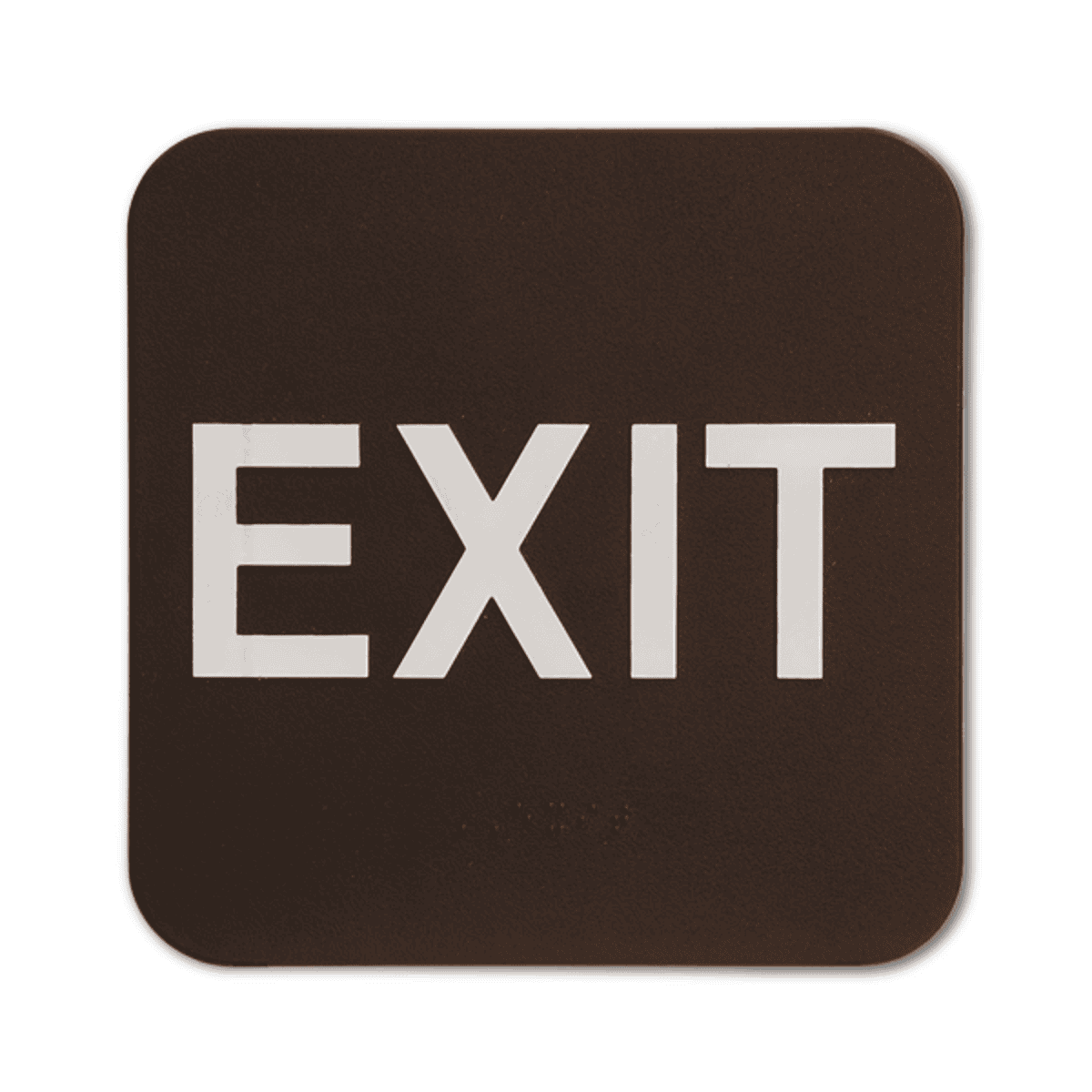 Brown Exit ADA Braille Sign